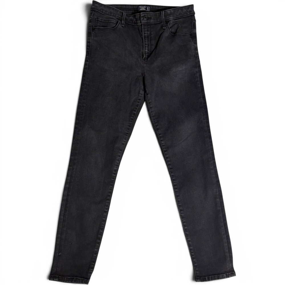 Abercrombie & Fitch Simone High Rise Super Skinny Jeans Black Size 31 12R